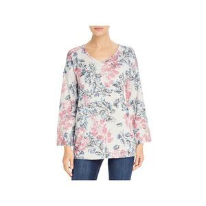 CUPIO BLUSH Womens Stretch Long Sleeve V Neck Sweater